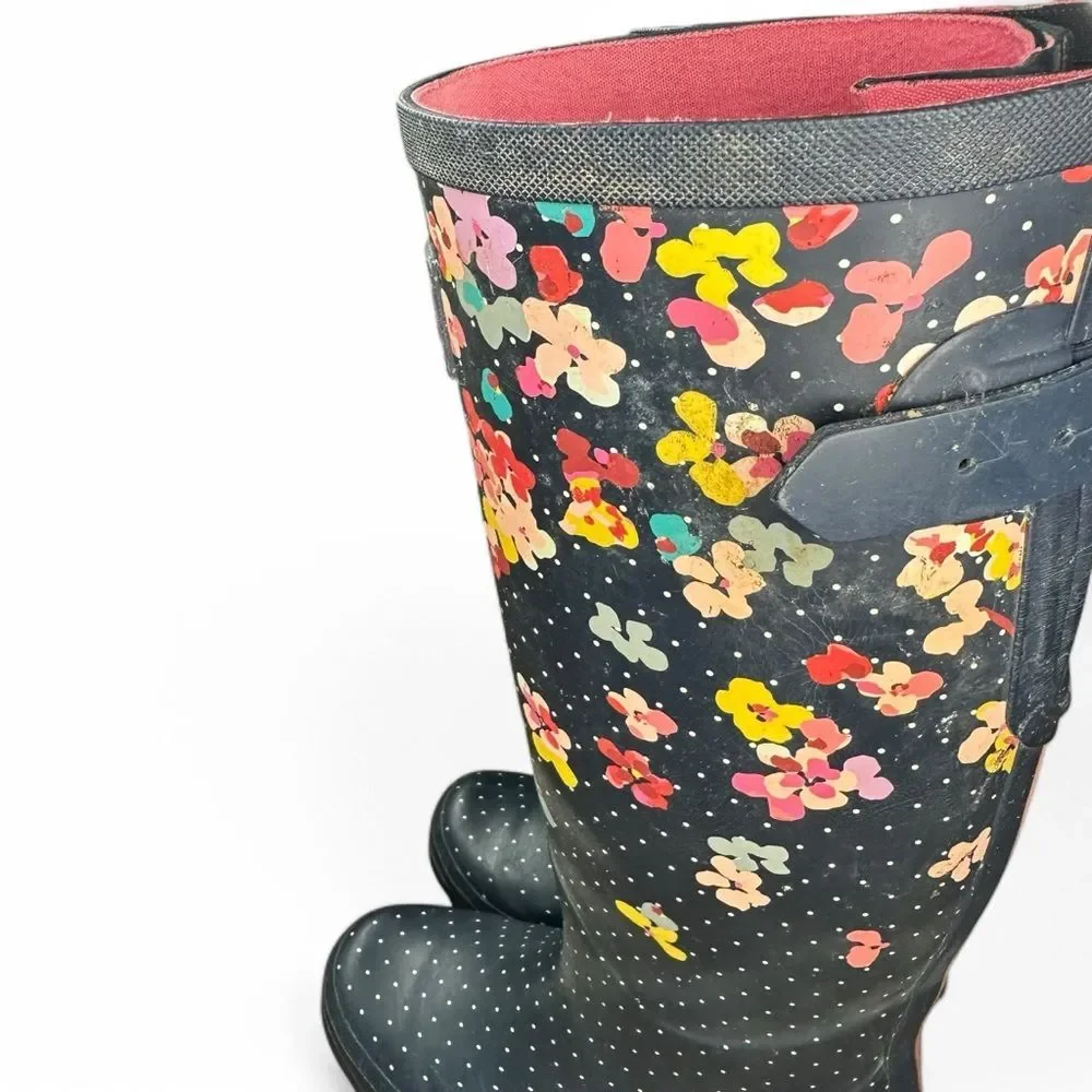 Joules Welly' Print Rain Boot - Navy Blossom 5